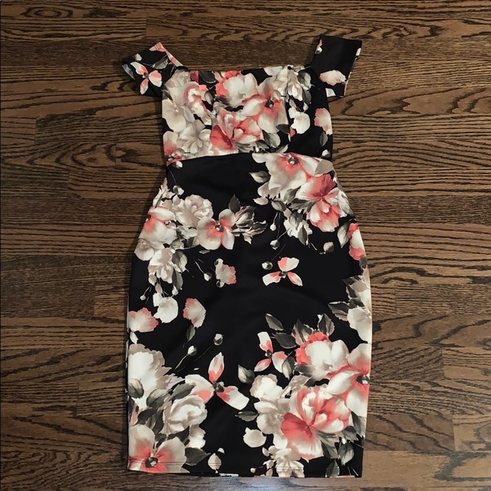 Floral off the shoulder dress
